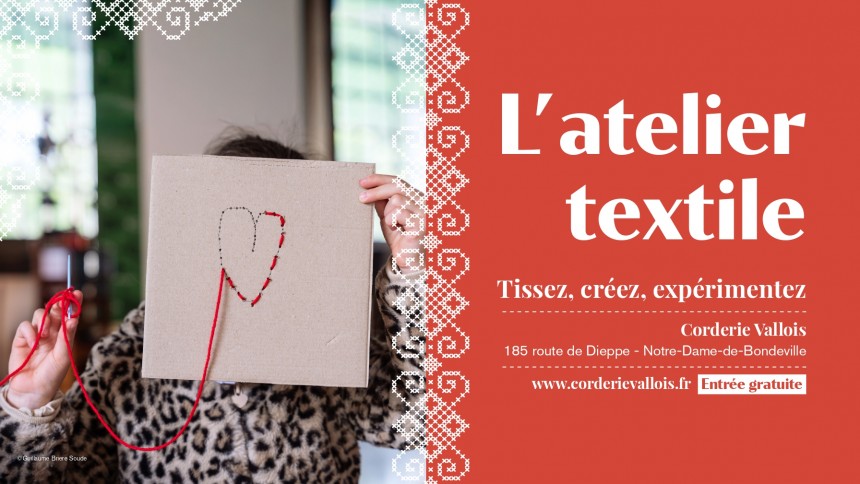 Atelier textile à la Corderie Vallois
